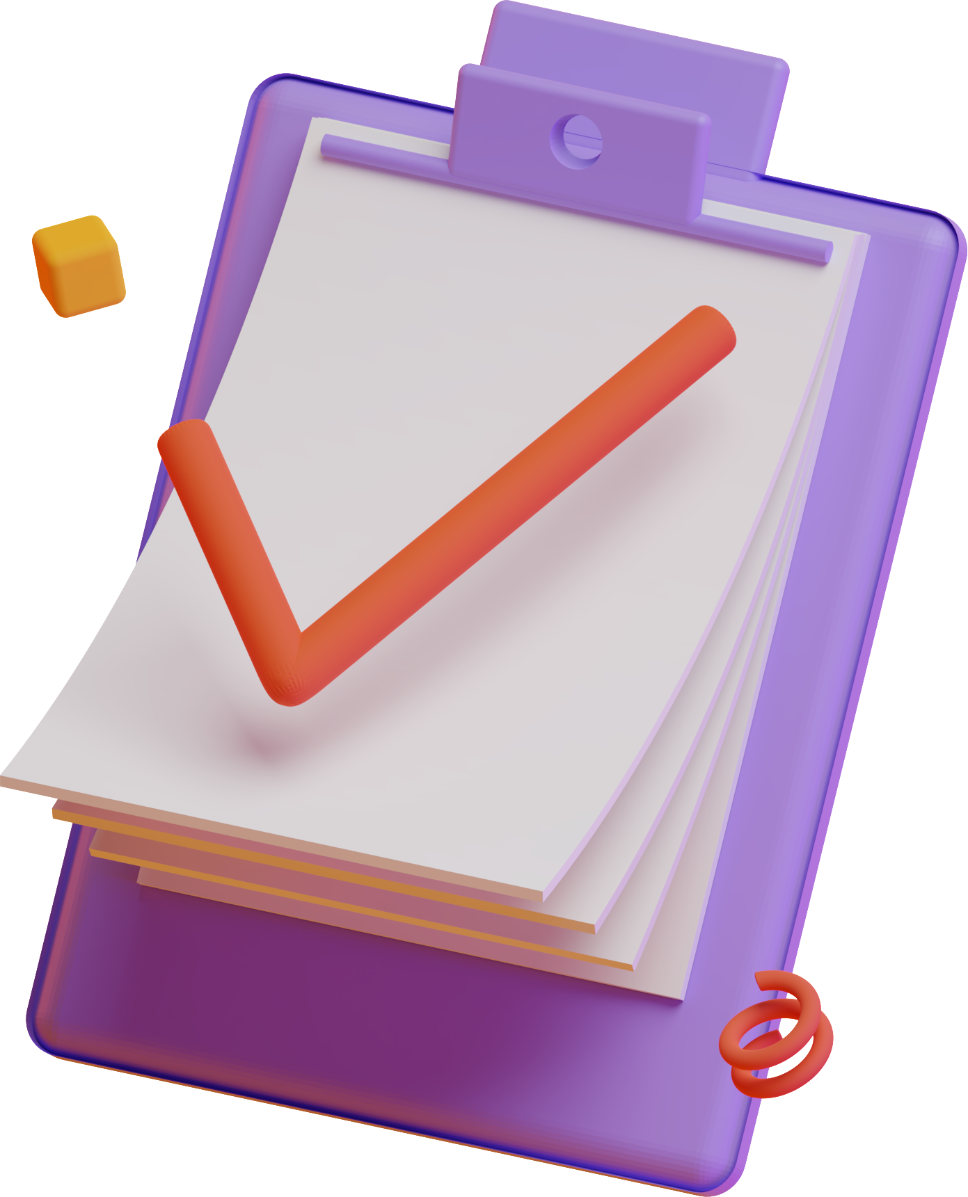 A colorful checklist representing Redvest lessons and worksheets